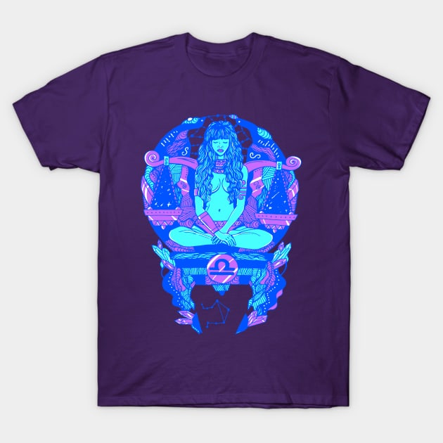 Blue Libra Beauty T-Shirt by kenallouis